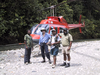 Glenn White during mineral exploration days