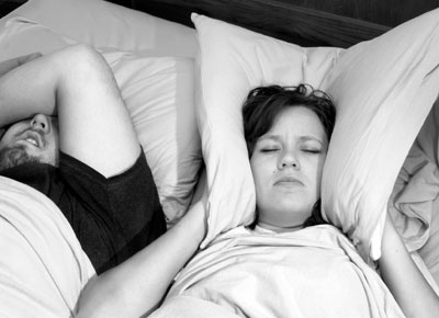 Snoring and sleep apnea disrupts sleep